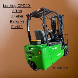 2 ton üç tekerlekli elektrikli lonking forklift - 656565