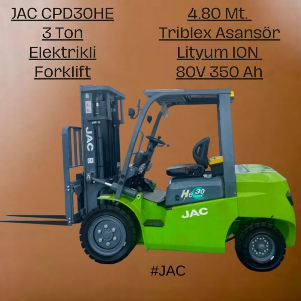 JAC 3 Ton 80V-350 AH Elektrikli - 11212121
