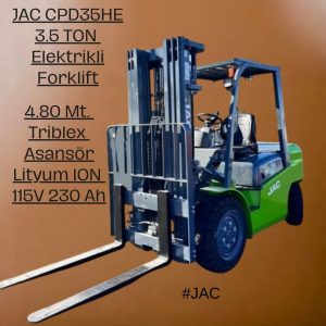 JAC 3,5 Ton Elektrikli Forklift-WA00477