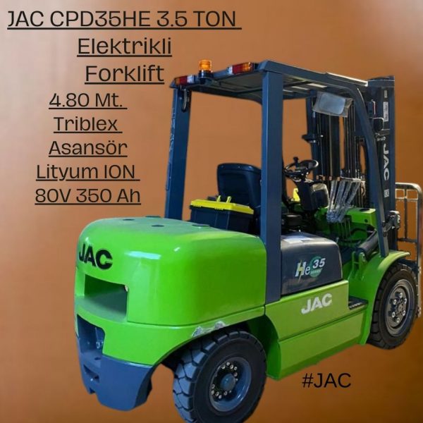 JAC 3,5 Ton Elektrikli Forklift-WA00474