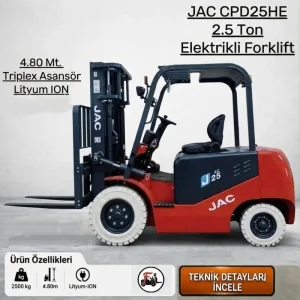 Jac Forklift - 2.5 Ton Elektrikli