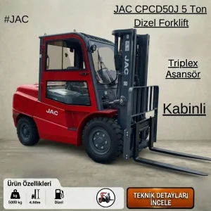 Jac Forklift - 5 Ton Dizel