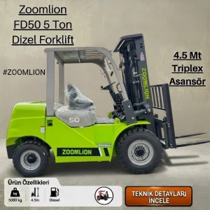 Zoomlion Forklift - 5 Ton Dizel