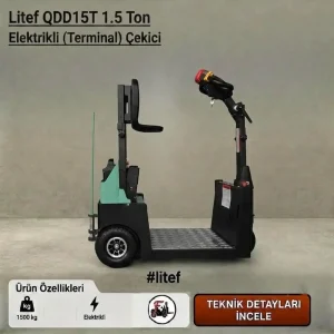 LİTEF 1,5 ton akülü çekici Türkiye distribütöründen leasingli, Kiralık Akülü Çekici ve Kiralık Elektrikli Çekici seçenekleriyle.