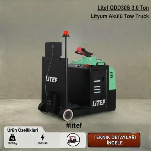 LİTEF 3 ton lityum akülü çekici Türkiye distribütöründen leasingli, Kiralık Akülü Çekici ve Kiralık Lityum Çekici seçenekleriyle. ( Tow Truck )