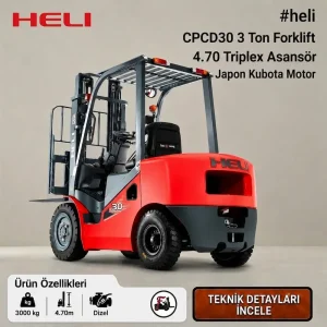 Heli Forklift 3 Ton Dizel